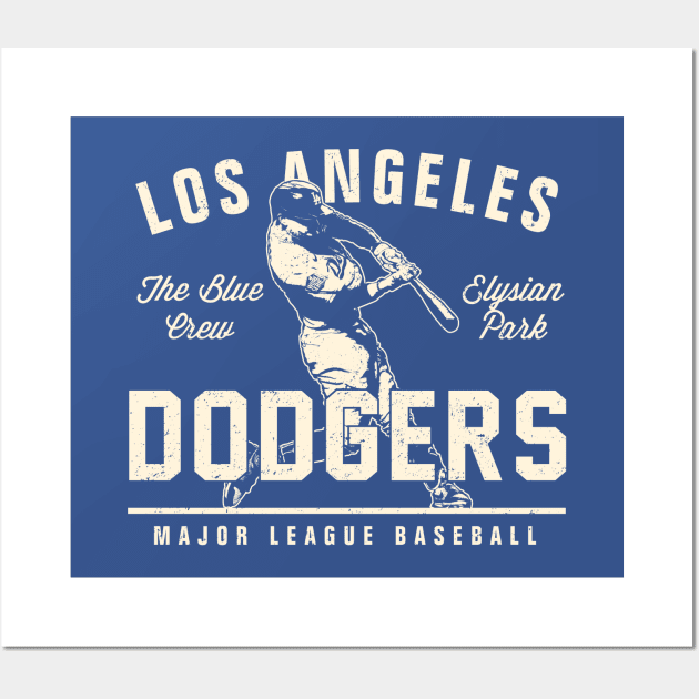 Los Angeles Dodgers 3 by Buck Tee Wall Art by Buck Tee